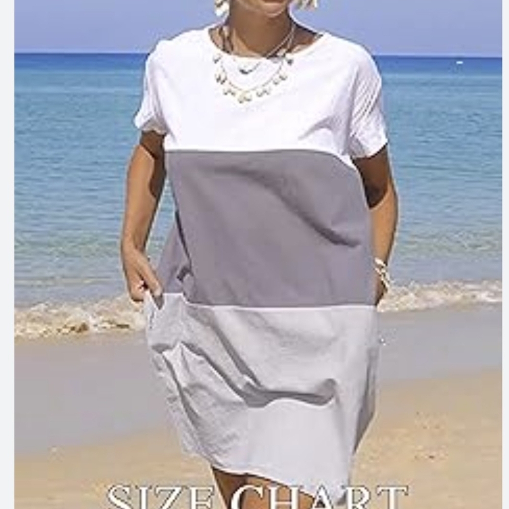 Famulily Cotton Color Block Dress XXL NWOT *L